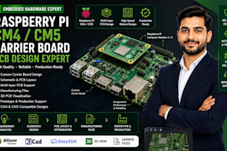 design raspeberry pi  cm4 cm5 carrier board pcb and embedded hardware
