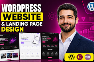 create high converting wordpress landing page design or elementor landing page