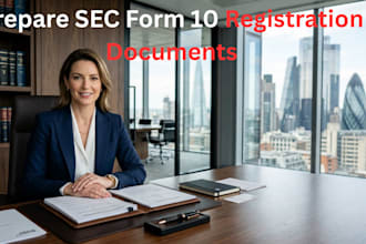 prepare sec form 10 registration documents