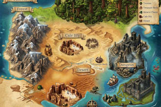 design fantasy maps for games, books, rpg, dnd campaigns
