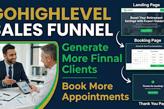 build financial consultant sales funnel, appointment booking, client acquisition