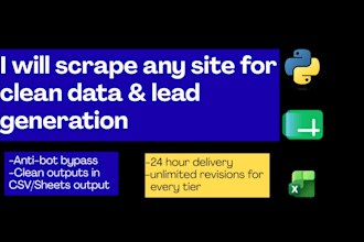 do web scraping for data extraction and lead generation