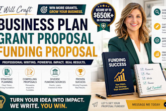 write business plan grant proposal funding proposal
