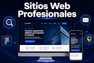 crearé tu página web profesional con diseño moderno