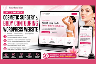 design professional cosmestic surgery body contouring wordpress website