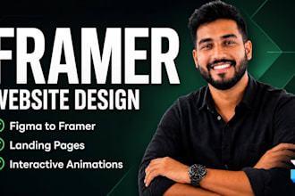 design framer website figma to framer landing page webflow website developer seo