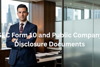 prepare sec form 10 and public company disclosure documents