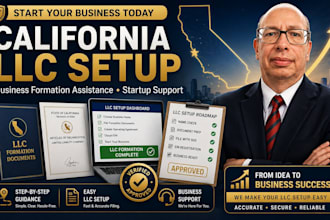 help setup california llc and guide you through business formation process