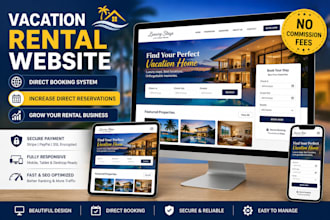 develop high converting vacation rental website, direct booking rental platform