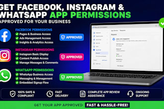 help you for approval facebook instagram whatsapp apps and build your app