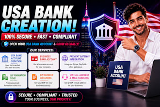 usa llc registration, US bank creation for non US resident, mercury setup stripe