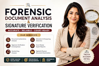 do forensic document analysis signature verification