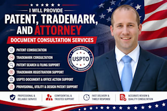 provide patent, trademark, and attorney document consultation services