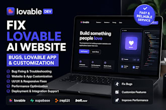 fix lovable ai website bugs, lovable dev ai, lovable app and customization
