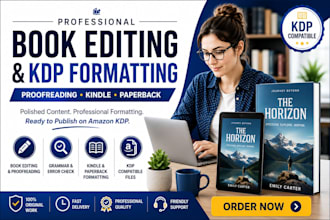 professionally edit and format your book for amazon KDP