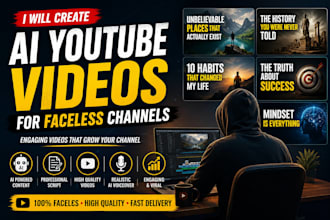 create ai youtube videos for faceless channels