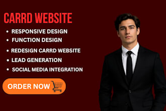 design card website, carrd landing page, carrd, carrd co, card website design