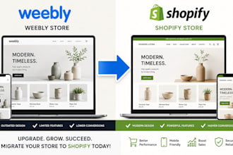 migrate weebly store to shopify full product transfer