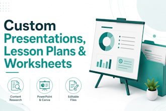 create custom presentations, lesson plans and worksheets
