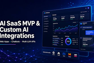 build ai saas mvp, ai chatbot, and custom ai integrations