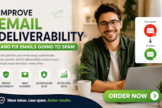 improve email deliverability and fix emails going to spam