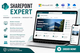 build sharepoint online intranet, power automate and microsoft 365 solutions