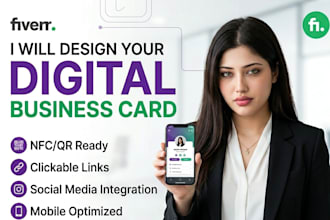 make your digital business card with clickable links