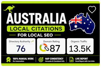 build manual australia local citations for local SEO