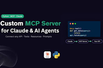 build a custom mcp server in python for claude or any ai agents