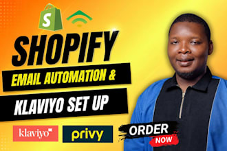build shopify email automation with klaviyo setup