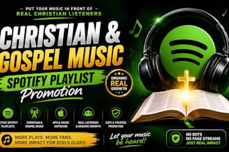 promote your gospel music spotify playlist christian song promotion