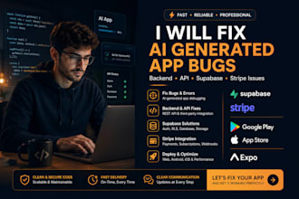 fix ai generated app bugs with supabase API and stripe integration