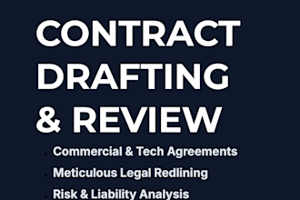 draft, review, and redline your legal business contracts