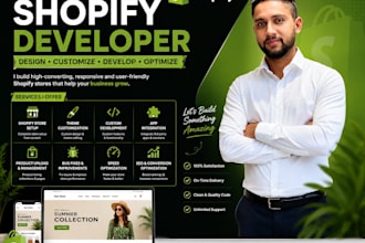 be your shopify developer and shopify expert