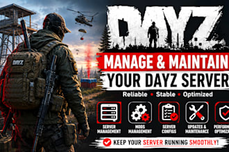 manage and maintain your dayz server, dayz mods and server configs