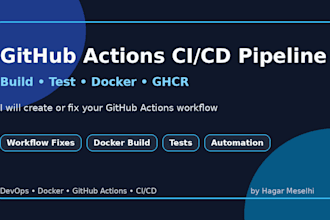 create or fix your github actions cicd pipeline