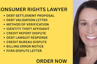 be your debt lawyer to handle debt settlement, debt relief and creditor disputes