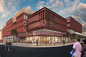 transform abandon warehouse to mixed use complex, industrial site revitalization