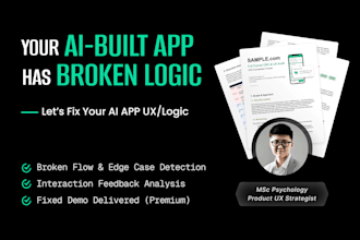 audit the logic and interactions of your ai built web or app