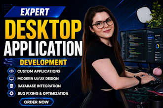build python desktop app or web app with gui, automation ai custom software