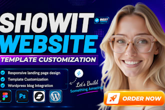 customize showit website template design, edit showit blog website design