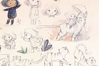 illustrate children book illustration and story book design