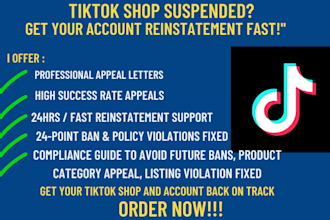 remove tiktok shop violations appeal suspended tiktok shop and policy violation