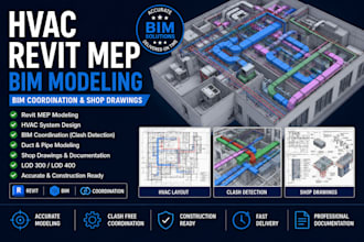 revit mep hvac bim modeling and coordination drawings