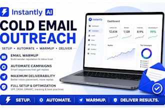 setup instantly ai cold email outreach warmup campaign automation deliverability