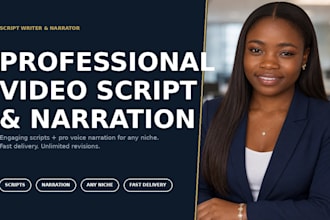 write a compelling youtube script  professionally