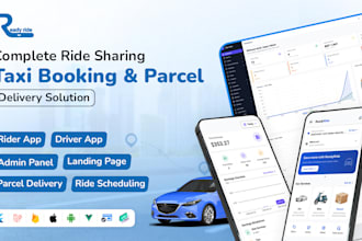 build a complete ride sharing app like uber lyft with driver rider panel