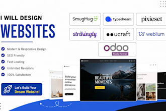 build smugmug typedream pixiest strikingly ucraft weblium odoo website design
