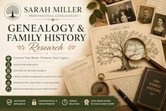 do professional genealogy and family history research