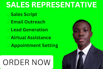 be your sales representative and appointment setter